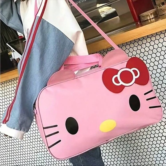 Pink Hello Kitty Duffle Bag, Hello Kitty Bag - Picture 2 of 6